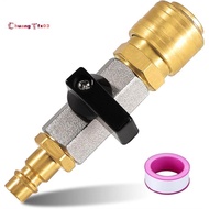 Compressed Air Stopcock G1/4 Quick Release Coupling 1/4 Inch Brass Filling Valve Compressed Air Stop