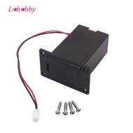 Lohobby 9 Volt Battery Compartment Battery Case for Guitar & Bass & Ukulele Black