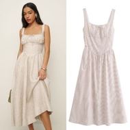 Beige Stripe Midi Dress 75429 (TA)