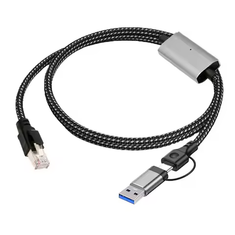 USB to Ethernet Cable 6FT,USBC to RJ45 Gigabit LAN Network Cable USB 3.0 A Type C Male to RJ45 Conne