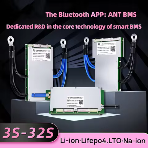 Ant Smart bms 3S 4S 7s 16s 20s 22s 80A 130A 230A 400A Lithium Battery bms for 18650 Lifepo4 LFP Li-I