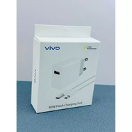 Original Vivo 80W FlashCharge Fast Charger EU Plug USB Type-C Cable Full Set With Retail Box For Viv