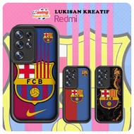 Redmi soccer casing Barcelona Badge Collage adaptation Redmi 10 10C 12 12C 9 9A 9C 10A 9T A1 A2 Note