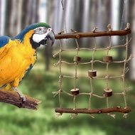 H-24 Parrot Toy Climbing Rope Ladder Rainbow Color To Choose From Stress Relief Can Be Hung In A Cag