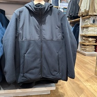 2024ใหม่ UNIQLO Yungu เสื้อแจ็คเก็ตแจ็คเก็ตมีฮู้ดผ้าฟลีซกันลมสำหรับทั้งหญิงและชาย2023ครอบครัวแท้นำเข