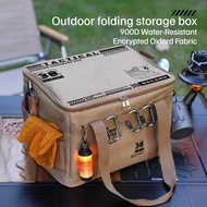 30L/42L Multifunctional Outdoor Folding Storage Box Camping Tableware Storage Box 900D Oxford Cloth