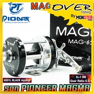 รอกตกปลา รอกทรงกลม PIONEER MAGMA MAG-6500 (มีทั้งหมุนซ้ายและหมุนขวา)