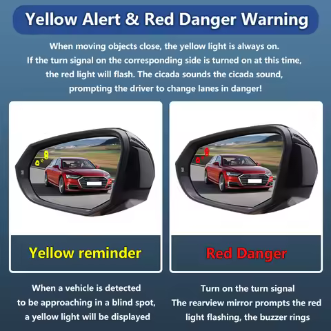 Car 24GHZ Radar Change Lane Aided Alarm Sensor Blind Spot Monitoring System BSD BSA BSM For Toyota H