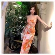 Korean midi nude dress formal dress for woman plus size dress for civil wedding dress backless dress