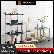 [48H Shipping]Beauty Trolley Storage Rack Movable Household Sofa Side Table Simple Small Coffee Table Kitchen Trolley Rack ZRAD