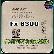 ซีพียู CPU AMD FX6300 3.5 Ghz Turbo 4.10 GHz (6คอ 6เทรด) ฟรีซิลิโคน1ซอง FX 6300