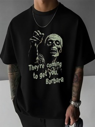 [Glow-In-The-Dark T-Shirt] Glow-In-The-Dark Zombie Graphic T-Shirt | Men's "They're Coming For You" 