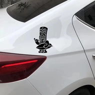 Aloha Tiki Surf Funny Cars Accessories Stickers Decor PVC Fun Character Waterproof Surf Hawaii ,for 