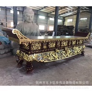 🚢Supply Carved Temple Solid Wood Altar Factory Wholesale Buddhist Hall Altar Ingot table、Temple Gold Altar