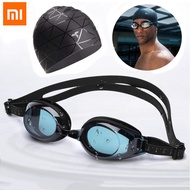 Xiaomi TS Swimming Goggles Waterproof Silicone Glasses 3D Adult Eyewear Adjustable For Women Men with 7th Cap