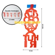 MERAH GARLAND 17 8 45 HUT RI Red White Decoration 17 August Happy Independence Day