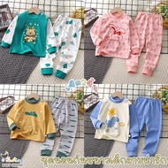 Babyonline(Y444)E4-5 (Express Delivery In 1 Day) Children's Long-Sleeved Pajamas Cute Cartoon Patter