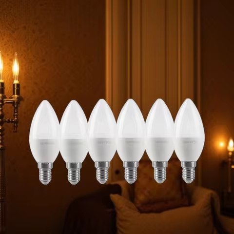 4/6/8/10/20pcs Led Candle Bulb Lamp E14 AC 220V C37 3w 5w 6w 7w Warm White Cold White Day Light for 