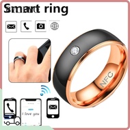 BYOBYO NFC Smart Ring, Wearable Connect Stainless Steel Finger Digital Ring, Creative Multifunctiona