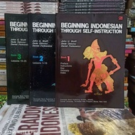 BOOK Original BEGINNING INDONESIAN THROUGH SELF-INSTRUCION BOOK 1-2-3 John U. Wolff, et al.