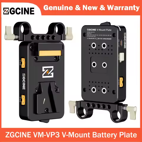 ZGCINE VM-VP3 V-Mount Battery Plate with USB-C PD Output for Sony FX3, Canon EOS R5/R6/R7/R10, Panas