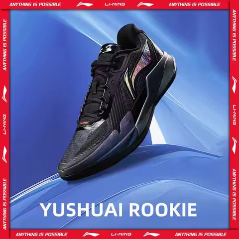 Li-Ning Men's YUSHUAI ROOKIE Professional Basketball Shoes BOOM Cushion Lightweight High Rebound LiN