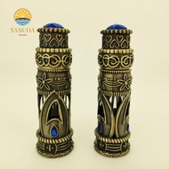 LARGLO Perfume Bottle Portable 6ml Perfume Vials Arabian Style Dubai Metal Refillable Bottle
