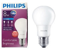 12PCS / 1BOX Philips 8w LED Bulb E27 Warmwhite