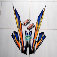 STIKER STRIPING LIS LES BODY SMASH LAMA 2002 2003 WARNA HITAM STANDAR