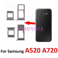 For Samsung Galaxy A5 A7 2017 A520 A520F A720 A720F Housing SIM Tray Adapter Micro SD Card Tray Hold
