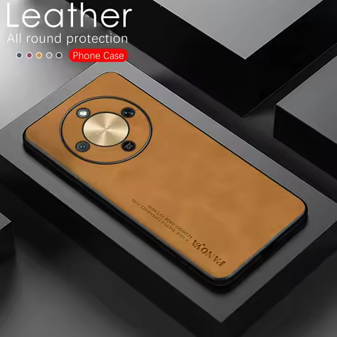 Luxury Sheepskin Leather Case For Honor X9d Magic8 Lite HonorX9d Magic8Lite 8Lite 5G Silicone Protec