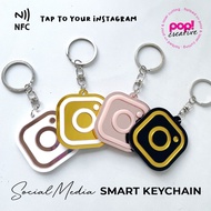 GANTUNGAN Instagram Smart NFC keychain social media NFC TAP Digital Smart keychain