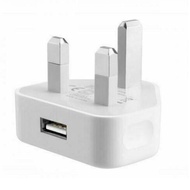 UK Mains Wall 3 Pin Plug Adaptor Charger Power With USB Ports For Phones