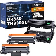 TN830XL Toner Cartridge and DR830 Drum Unit Replacement for Brother TN-830 TN830 Toner Cartridges DR