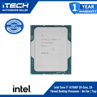 Intel Core i7 14700KF 20-Core, 28-Thread Desktop Processor - No Fan | Tray