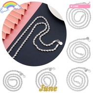 JUNE1 925 Sterling Silver Jewelry 4mm Men Diamond Cut