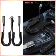Yoo Flexible Spring Data Cable 2 in 1 90 Degree Elbow Type C Fast Charging Cable