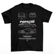 Tomoinc Automotive Series T-Shirt - Porsche 911 Black