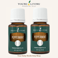 Young Living PEPPERMINT BUY 2 COMBO PROMO Essential Oil - Young Living Flagship -  100% Pure Essenti