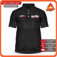 Dry Fit Aprilia AF1 Racing Team Microfiber Polo T Shirt RSV4 Tuning Bikes Casual Speed Brake Extreme