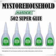 HARDEX 502 SUPER GLUE 3SECONDS 3 SECONDS GLUE Super Glue 快干胶 Gam 502 HARDEX Industry Grade 20G