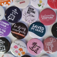 Button Pins with Bible Verse | Badge with Bible Verse