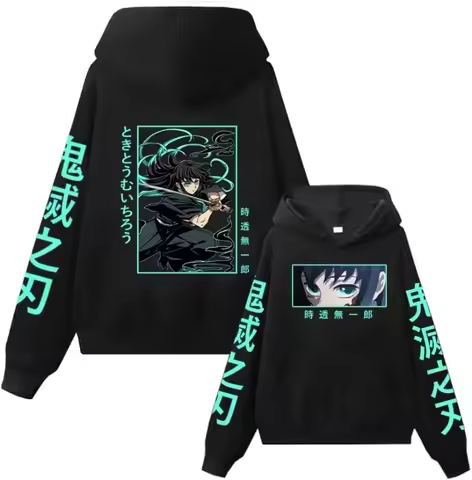 Anime Muichiro Tokito Hoodie Cosplay Costume Pullover Clothes Muichiro Tokito Hoodie Unisex Graphic 