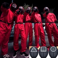 Squid Game Cosplay Costume Jumpsuit Suit Halloween Party Costume Party Supplies for adults and kids