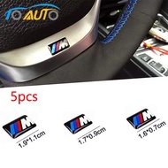 [Ready Stock] 5pcs BMW Msport Sticker Steering Wheel Sport Rim Aluminium E60 E90 F10 F30 X6 X5 X3 X1 E46 E39