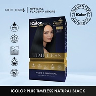 iColor Plus Hair Color Crème Timeless Natural Black (COMPLETE COLORING SET)