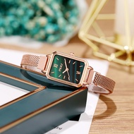Sales Retro Temperament Ladies Watch Watch Female Small Square Watch Female Watch Small Green
