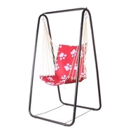 Duyan with metal stand outdoor and indoor for baby and adult duyan (random design)