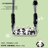 Mobile Phone Back Clip Mobile Phone Strap Mobile Phone Case Accessories Panda Suitable for Mobile Phone Case Back Clip Hanging Neck Long Mobile Phone Lanyard Diagonal Backpack Mobile Phone Chain