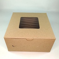 KRAFT BOX BROWN BOX/ KRAFT BOX/ 18 x 18 x 8 SQUARE BOX 18x18x8 CM (10 PCS)